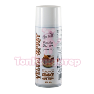 Шоколадный велюр Velvet Spray оранжевый 400 мл